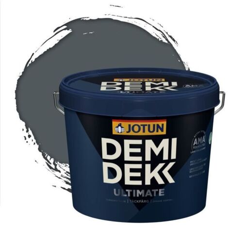 JOTUN - Peinture Bois, Lasure Opaque pour Extérieur et Intérieur Satinée - DEMI DEKK ULTIMATE - RAL 7011 - Gris Fer - 3L