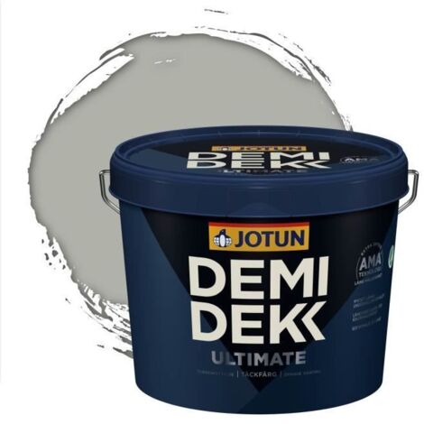 JOTUN - Peinture Bois, Lasure Opaque pour Extérieur et Intérieur Satinée - DEMI DEKK ULTIMATE - RAL 7038 - Gris Agate - 3L