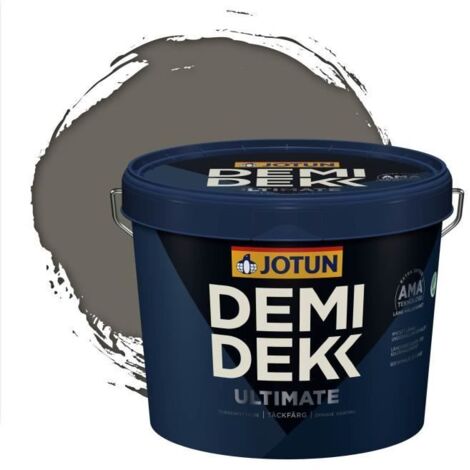 JOTUN - Peinture Bois, Lasure Opaque pour Extérieur et Intérieur Satinée - DEMI DEKK ULTIMATE - RAL 7039 - Gris Quartz - 3L