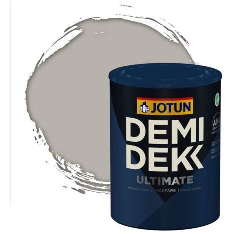 JOTUN - Peinture Bois, Lasure Opaque pour Extérieur et Intérieur Satinée - DEMI DEKK ULTIMATE - RAL 7044 - Gris Soie - 0,75L