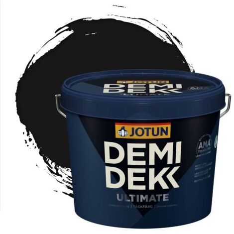 JOTUN - Peinture Bois, Lasure Opaque pour Extérieur et Intérieur Satinée - DEMI DEKK ULTIMATE - RAL 8022 - Brun Noir - 3L