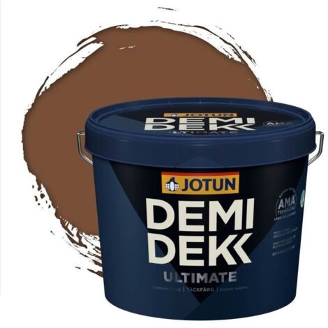 JOTUN - Peinture Bois, Lasure Opaque pour Extérieur et Intérieur Satinée - DEMI DEKK ULTIMATE - RAL 8024 - Brun Beige - 3L