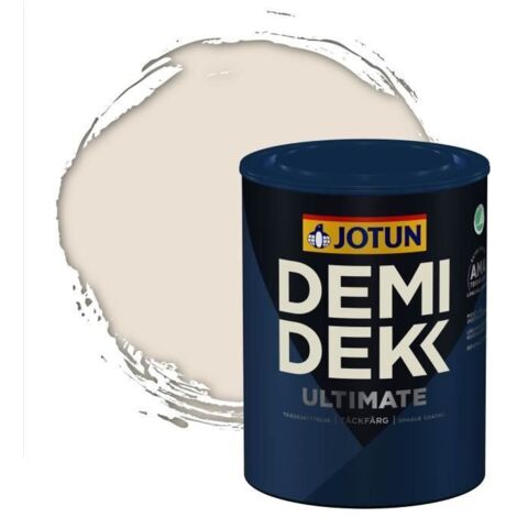 JOTUN - Peinture Bois, Lasure Opaque pour Extérieur et Intérieur Satinée - DEMI DEKK ULTIMATE - RAL 9001 - Blanc Crème - 0,75L