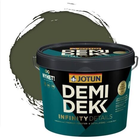 JOTUN - Peinture Bois, Lasure Opaque Satinée - RAL 6003 - Vert Olive - 3L