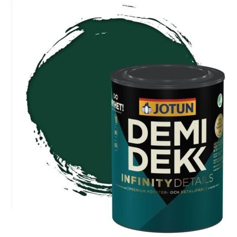 JOTUN - Peinture Bois, Lasure Opaque Satinée - RAL 6005 - Vert Mousse - 0,75L
