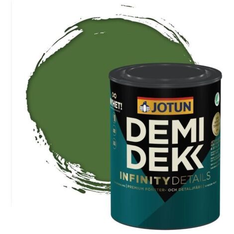 JOTUN - Peinture Bois, Lasure Opaque Satinée - RAL 6010 - Vert Herbe - 0,75L