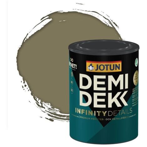 JOTUN - Peinture Bois, Lasure Opaque Satinée - RAL 6013 - Vert Jonc - 0,75L