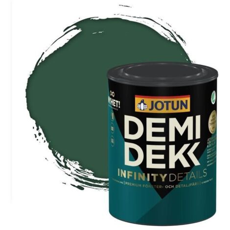 JOTUN - Peinture Bois, Lasure Opaque Satinée - RAL 6028 - Vert Pin - 0,75L
