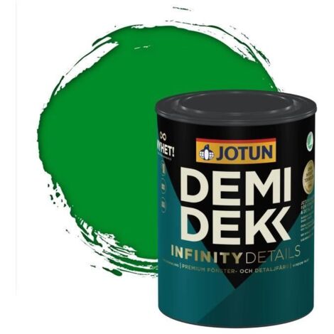 JOTUN - Peinture Bois, Lasure Opaque Satinée - RAL 6037 - Vert Pur - 0,75L