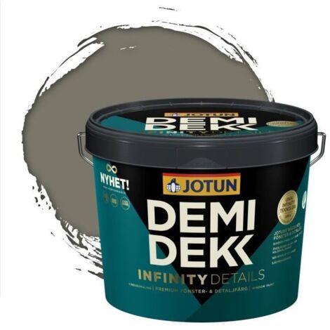 JOTUN - Peinture Bois, Lasure Opaque Satinée - RAL 7003 - Gris Mousse - 3L