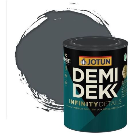 JOTUN - Peinture Bois, Lasure Opaque Satinée - RAL 7011 - Gris Fer - 0,75L
