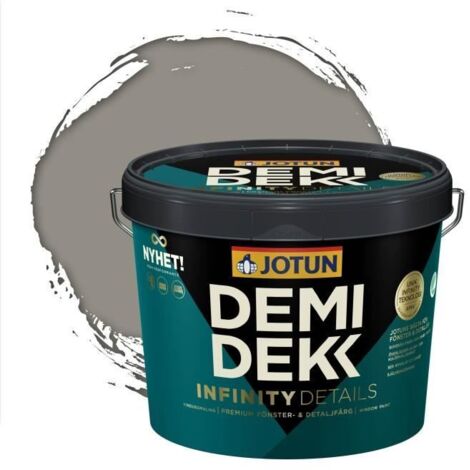 JOTUN - Peinture Bois, Lasure Opaque Satinée - RAL 7030 - Gris Pierre - 3L