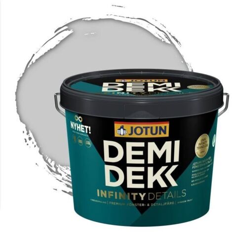 JOTUN - Peinture Bois, Lasure Opaque Satinée - RAL 7047 - Télégris 4 - 3L