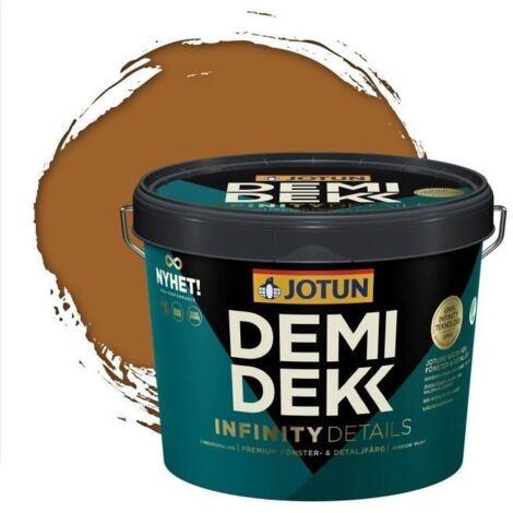 JOTUN - Peinture Bois, Lasure Opaque Satinée - RAL 8001 - Brun Terre de Sienne - 3L