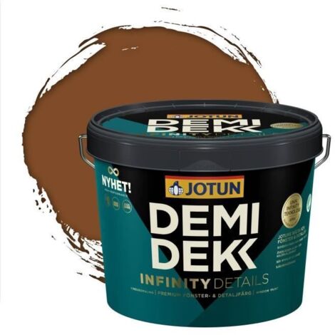 JOTUN - Peinture Bois, Lasure Opaque Satinée - RAL 8003 - Brun Argile - 3L