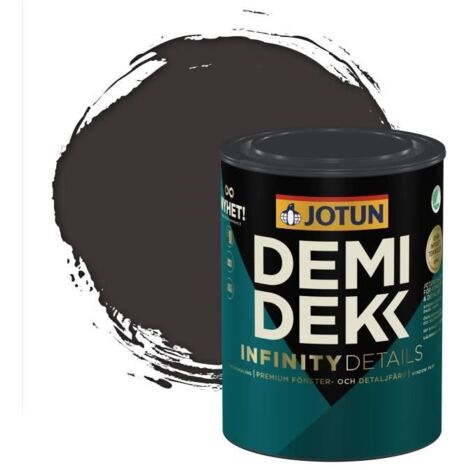 JOTUN - Peinture Bois, Lasure Opaque Satinée - RAL 8019 - Brun Gris - 0,75L