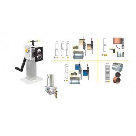 Jouanel – Bordeuse SB3M avec 6 jeux de molettes – Support d'échafaudage – Utilisable sur chantier ou atelier – Excellent rapport poids/fonctionnalités
