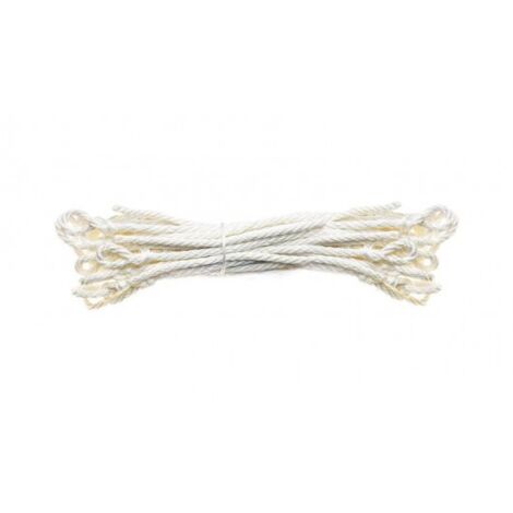 JOUANEL - Lot de 10 chablots polypropylène Ø 12 mm, longueur 4 M - Réf: CHPP - 4 m