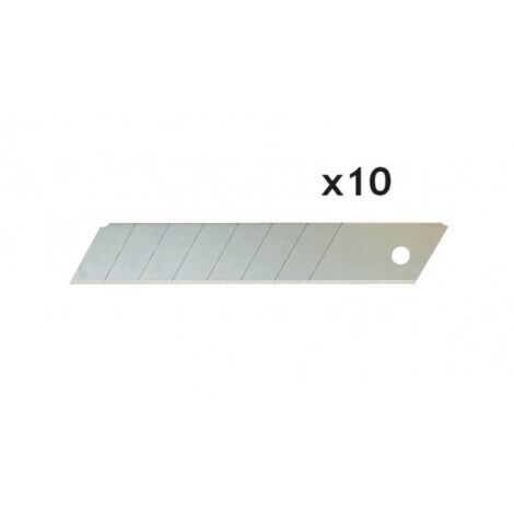 JOUANEL - Lot de 10 lames droites à casser 18 mm
