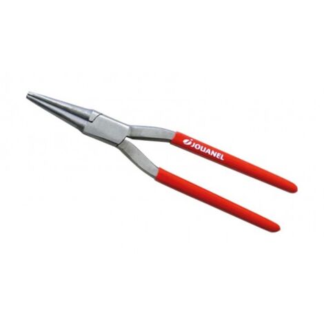 Jouanel – Pince à bec rond 60 mm – Prise optimale sur matériaux grâce à becs striés – Poignées gainées pour confort – Outil couvreur professionnel