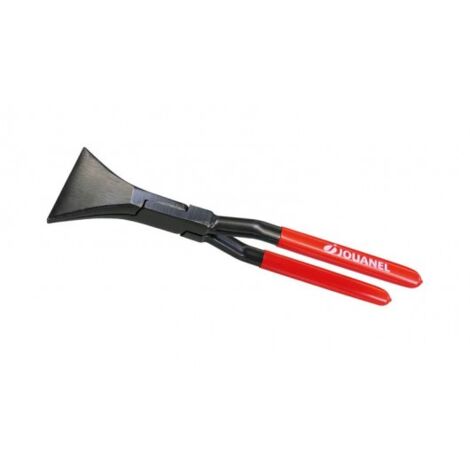Jouanel – Pince à border droite 80 mm – Profondeur 60 mm – Poignées gainées PVC pour confort – Outil essentiel finition couvreur - PBD80