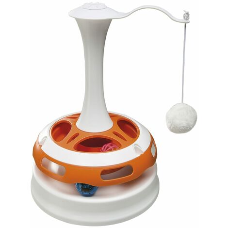 Ferplast TORNADO Jouet pour chats en forme de carrousel. Deux balles incluses.<br />