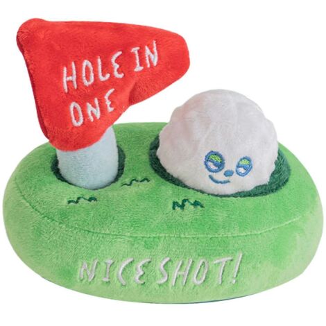 Jouet à mâcher interactif en peluche Dog Snuffle, distributeur de jouets de golf pour chiens