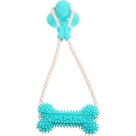 Jouet à Mâcher pour Chien avec Ventouse Puissante  Brosse à Dents Interactif en TPR Vert  Jouets de Morsure Durable pour Chiots et Animaux  Nettoyage Molaire Os de Traction