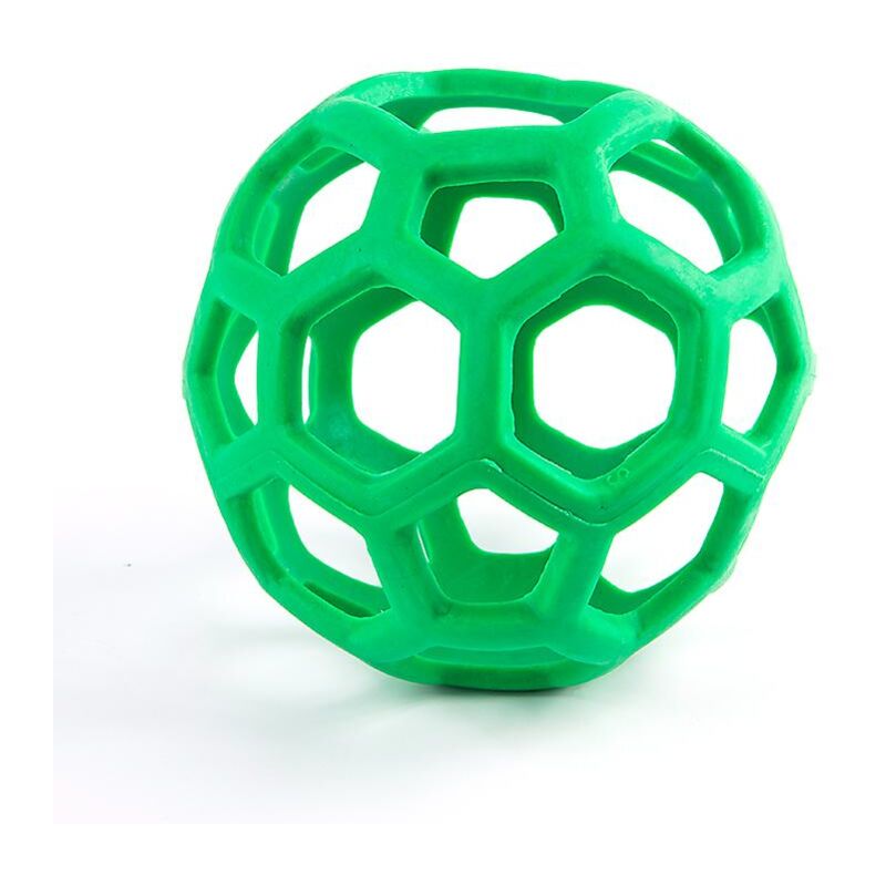Jouet à mâcher pour chien Balle en caoutchouc pour chien Jouet à mâcher Jouets de sécurité géométriques pour chien Balle verte