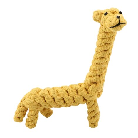 Jouet à Mâcher pour Chien en Coton Résistant, Design Giraffe - Idée Cadeau pour Nettoyage des Dents d'Animal de Compagnie