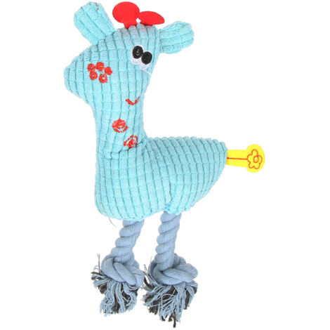Jouet à Mâcher pour Chien en Forme de Cerf Bleu - Nettoyant Dentaire et Anti-Stress pour Chien