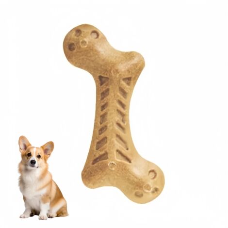 Jouet à mâcher pour chien en nylon et bois