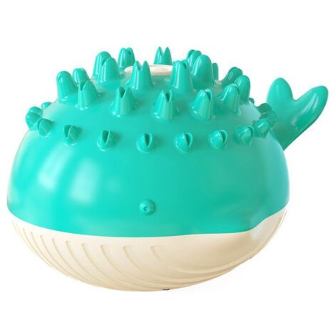 Jouet à mâcher pour chien, jouet pour animaux de compagnie, jouet électrique pour chien, brosse à dents molaire, jouet flottant pour jeu interactif à mâcher agressif (bleu lac)
