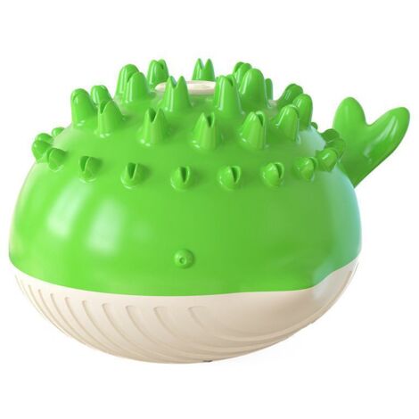 Jouet à mâcher pour chien, jouet pour animaux de compagnie, jouet électrique pour chien, brosse à dents molaire, jouet flottant pour jeu interactif à mâcher agressif (vert)