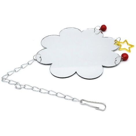Jouet à Miroir pour Poules avec Clochette - Stimulation pour Volailles et Coqs