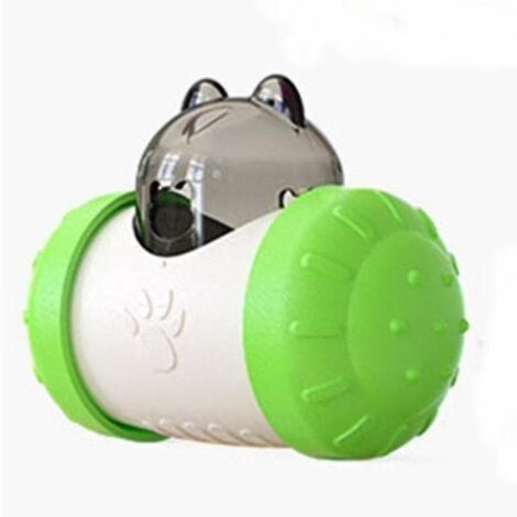 Jouet amusant pour chien qui fuit des friandises avec roue, jouet interactif, vert
