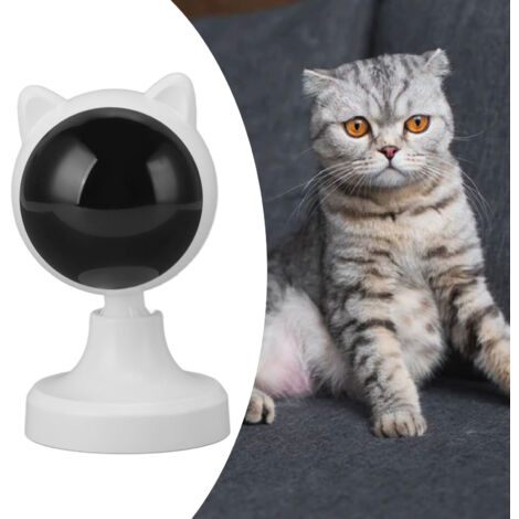 Jouet Automatique pour Chat avec Activation par Mouvement USB - Interactive - 1200mAh - Modèle Vif et Lent - ABS - 11cm - 18650