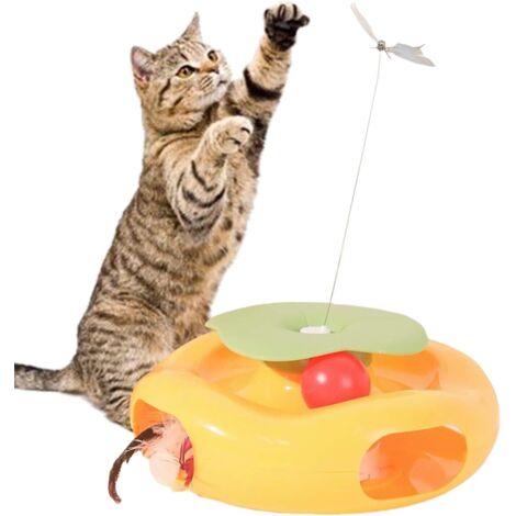 Jouet Automatique pour Chat - Jouets Interactifs Électriques avec Papillon