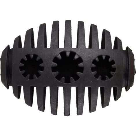 Jouet balle avec emplacement a friandise pour chien, Noir 10 cm en caoutchouc - Flamingo