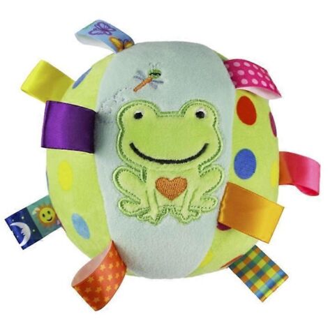 Jouet balle en forme de grenouille extra-résistant pour chien, jouet à mâcher interactif, jouet en peluche solide pour étiquettes d'animaux.