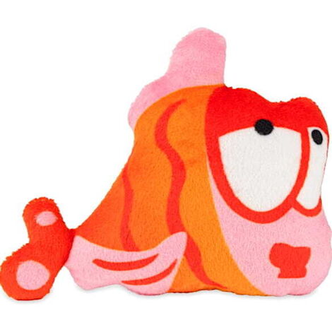 Jouet Barry King pour chats, peluche douce poisson coloré