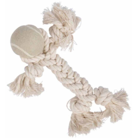 Jouet Bonhomme pour Chien "Slow Life" 25cm Écru