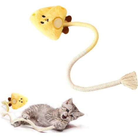 Jouet chat interactif mastication, nettoyage dents, jouet intérieur sain