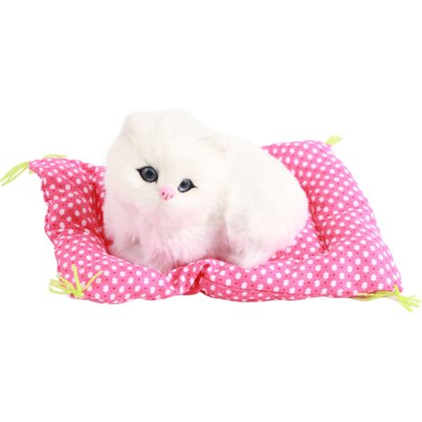 Jouet Chat Mignon Peluche Sonore - Cadeau de Noël Idéal pour Enfants