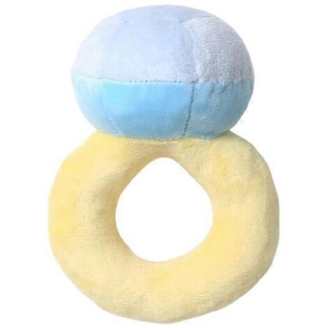 Jouet chien couineur lavable pour mâcheurs agressifs, peluche résistante avec sonnette, idéal pour chiens puissants, anneau d'engagement amusant.