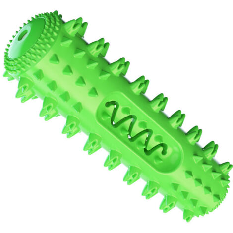 Jouet Chien Indestructible Gros Chien Interactifs Jouet à Mâcher pour Chien Jouet pour Chien Couinement en Caoutchouc Naturel pour Petits et Moyens Chiens Nettoyage Dents.(vert)