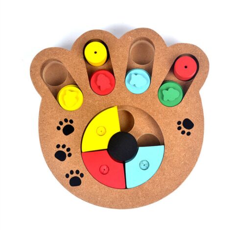 Jouet Chien Intelligence Jeu éducatif Chiens Jeu de Dissimulation interactif Chien Jouet Jeu de Dissimulation interactif Distributeur de croquettes pour Chien et Chat