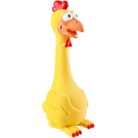 Jouet Chien Interactif, Couineur Jouets à mâcher, Chien Accessoires Jeux, Poulet Noël Cadeau pour Grande Chiot Animal de Compagnie-