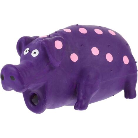 Jouet chien latex cochon, couineur nettoyage dents chiot