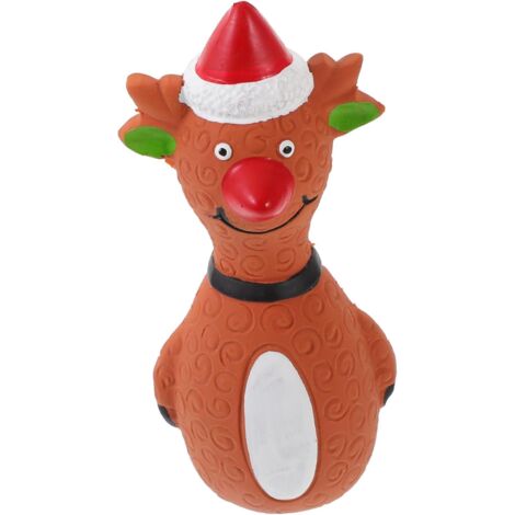 Jouet chien latex couineur, mâcher chiot cadeau Noël
